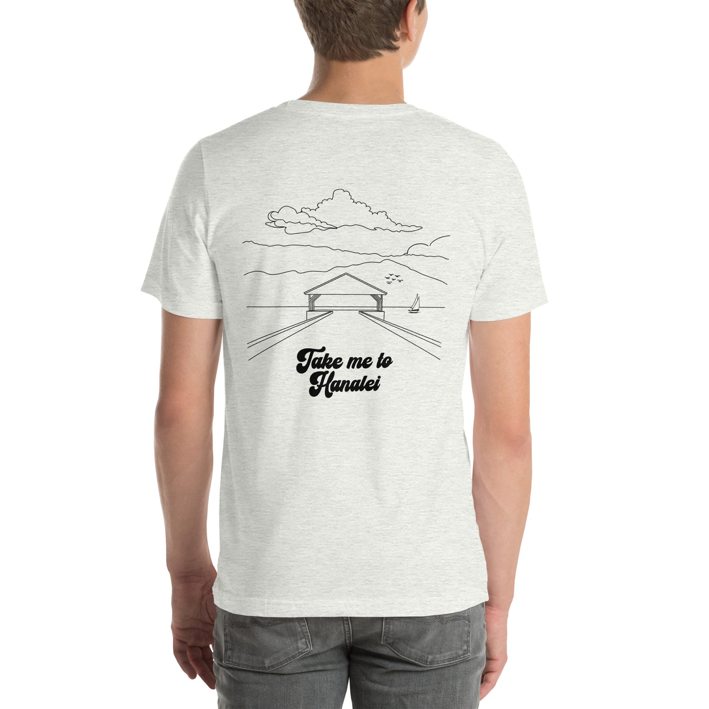 Pier Line Drawing Unisex T-Shirt