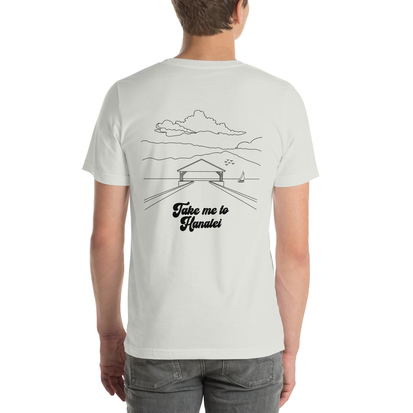 Pier Line Drawing Unisex T-Shirt