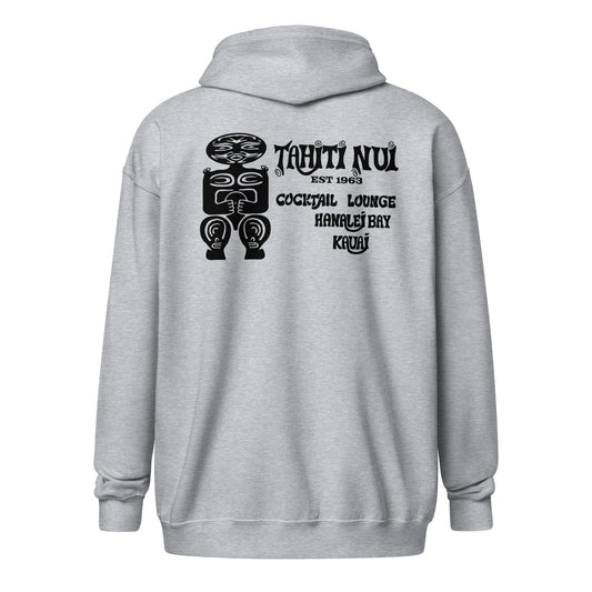 Unisex Heavy Blend Zip Hoodie - Black Tahiti Nui Logo (Other Colors Available)
