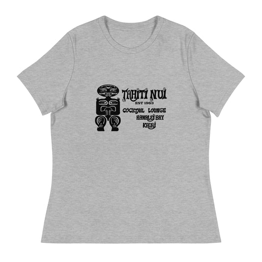 Women's Relaxed T-Shirt - black Tahiti Nui logo