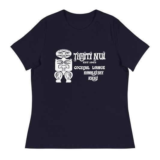 Women's Relaxed T-Shirt - white Tahiti Nui logo